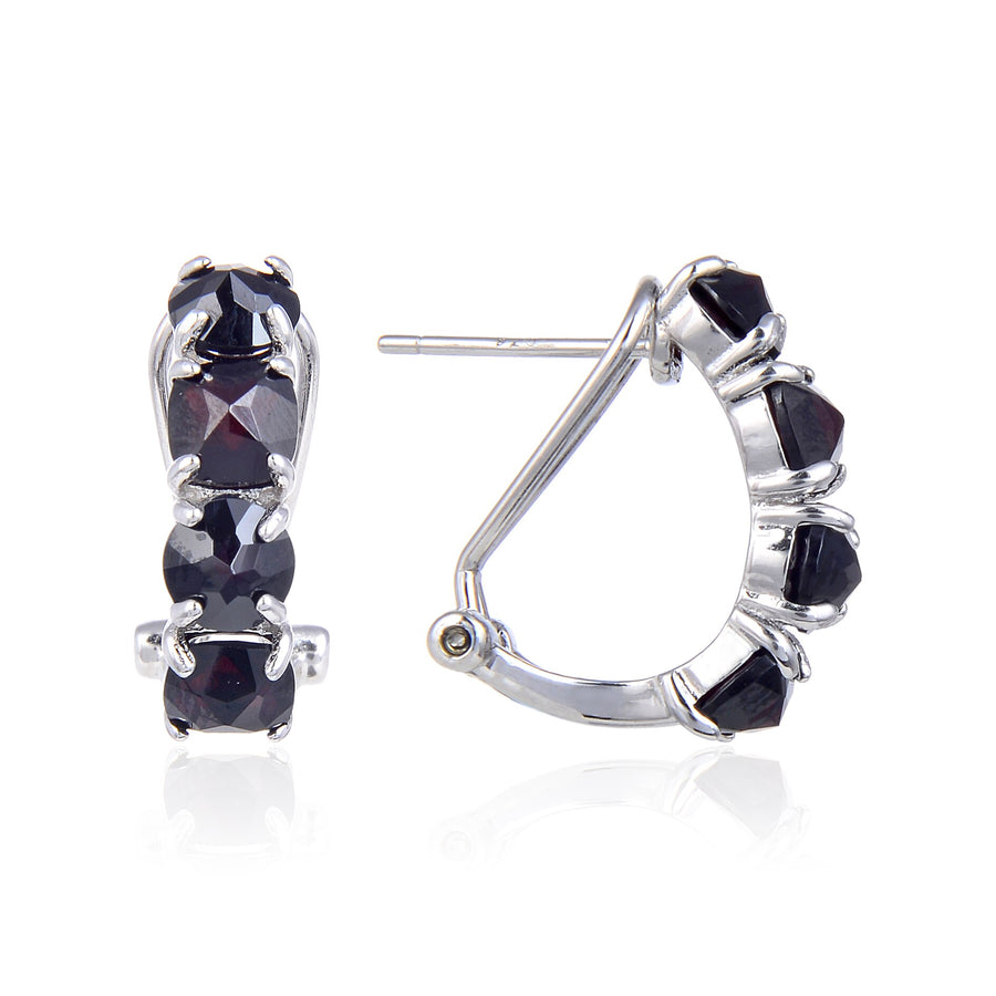 Garnet & Mystic Exotic Gemstone Earrings