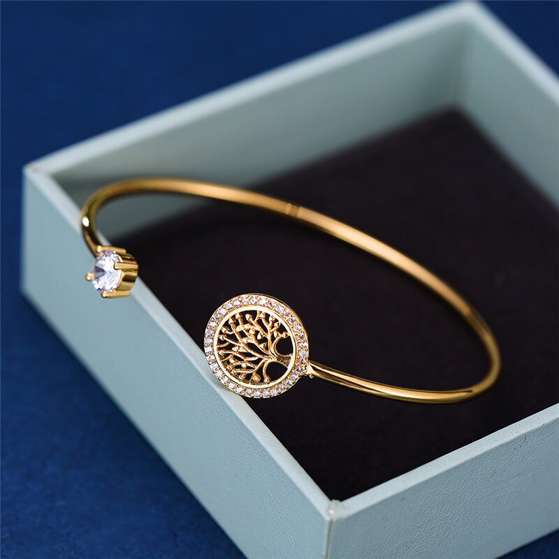 Tree Of Life Stone Charm Bracelet